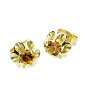 Ohrstecker Gold 333/000, Citrin