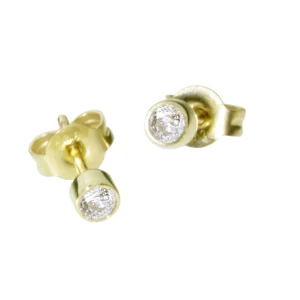 Ohrstecker Gold 333/000, Zirkonia 3 mm