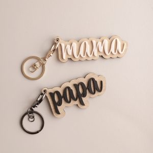 Schlüsselanhänger Mama oder Papa