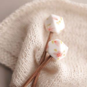 Maschenstopper Set Hexagon Blumen