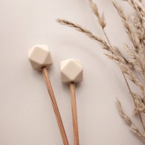 Maschenstopper Set Hexagon in Beige
