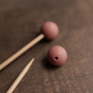 Maschenstopper Set Kugel in Altrosa