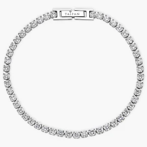 Tennis Chain Armband 3mm breit aus Edelstahl VVS