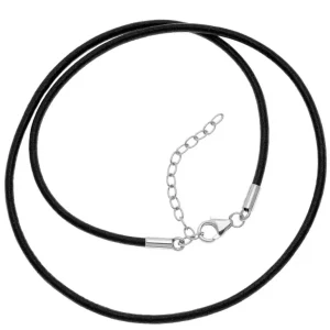 Lederkette der alten Sagen mit Edelstahlverschluss