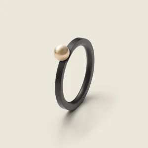 Golden Sphere Ring