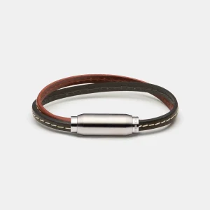 (mix&match)it! Armband, Leder, braun/schwarz