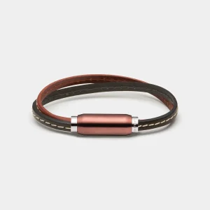 (mix&match)it! Armband, Leder, braun/schwarz