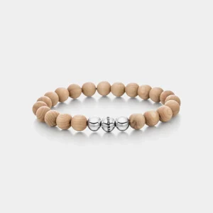 Power of 3! big Armband „Innere Wärme“, Ahornholz