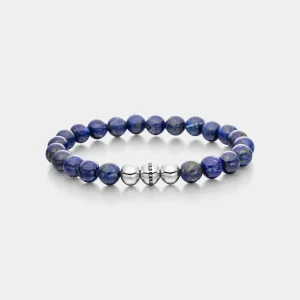 Power of 3! big Perlenarmband "Geborgenheit", Lapislazuli