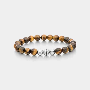 Power of 3! big Perlenarmband „Konzentration“, Tigerauge